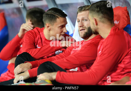 CHORZOW, Polen - 14. OKTOBER 2018: UEFA Nationen Liga Polen und Italien o/p: Jakub Blaszczykowski (Polen) Stockfoto