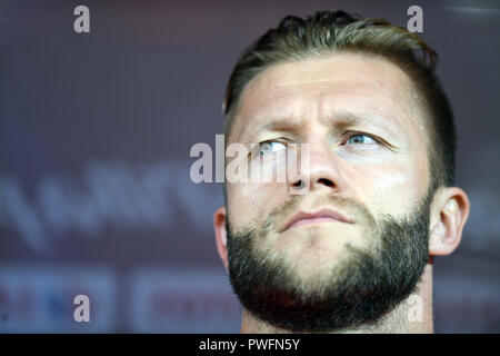 CHORZOW, Polen - 14. OKTOBER 2018: UEFA Nationen Liga Polen und Italien o/p: Jakub Blaszczykowski (Polen) Stockfoto