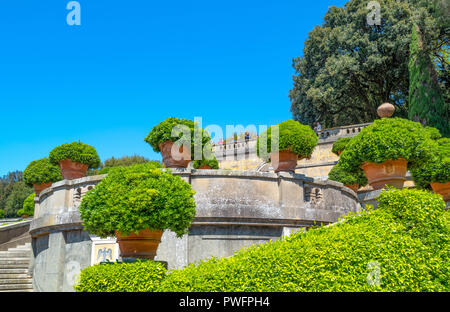Palermo, Italien, 21. April 2017: Die Gärten des Apostolischen Palastes, der Sommerresidenz der Päpste