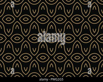 Moderner Luxus geometrische Ornamente mit Linien nahtlose Muster Hintergrund Stock Vektor