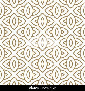 Moderner Luxus geometrische Ornamente mit Linien nahtlose Muster Hintergrund Stock Vektor