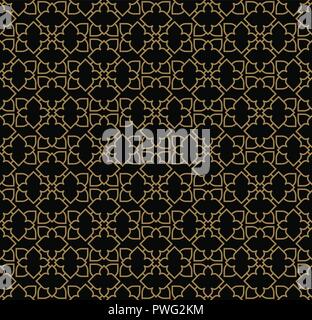 Moderner Luxus geometrische Ornamente mit Linien nahtlose Muster Hintergrund Stock Vektor