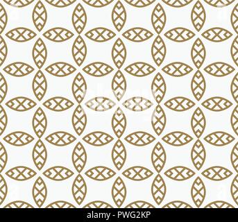 Moderner Luxus geometrische Ornamente mit Linien nahtlose Muster Hintergrund Stock Vektor