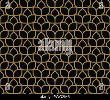 Moderner Luxus geometrische Ornamente mit Linien nahtlose Muster Hintergrund Stock Vektor