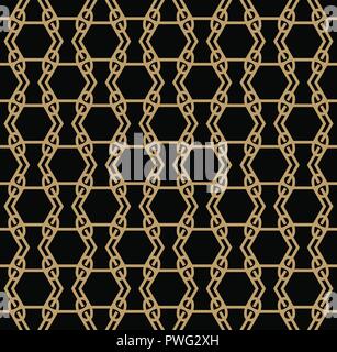 Moderner Luxus geometrische Ornamente mit Linien nahtlose Muster Hintergrund Stock Vektor