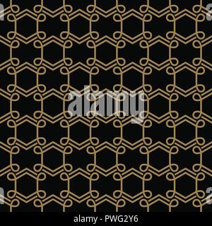 Moderner Luxus geometrische Ornamente mit Linien nahtlose Muster Hintergrund Stock Vektor
