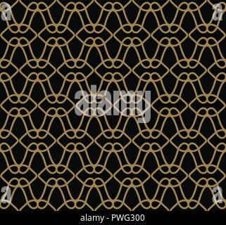 Moderner Luxus geometrische Ornamente mit Linien nahtlose Muster Hintergrund Stock Vektor