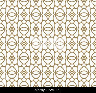 Moderner Luxus geometrische Ornamente mit Linien nahtlose Muster Hintergrund Stock Vektor