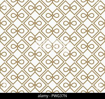 Moderner Luxus geometrische Ornamente mit Linien nahtlose Muster Hintergrund Stock Vektor
