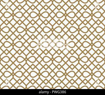 Moderner Luxus geometrische Ornamente mit Linien nahtlose Muster Hintergrund Stock Vektor
