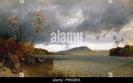 Lake George - John Frederick Kensett - insgesamt. Stockfoto