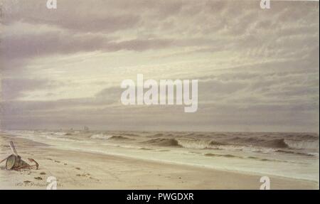 Strand Szene mit Zylinder und Anker - Ochtervelt - insgesamt. Stockfoto