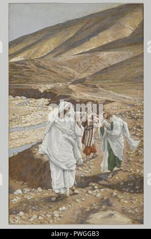 Der Aufruf von Saint John und Saint Andrew (Berufung de Saint Jean et de Saint André) - James Tissot - insgesamt. Stockfoto