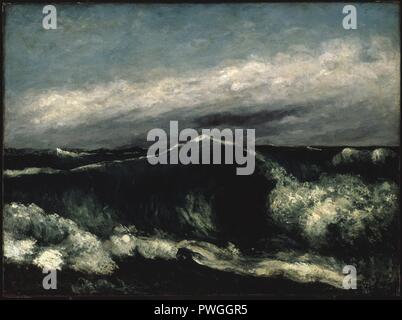 Die Welle (La Vague) - Gustave Courbet. Stockfoto