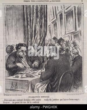 Un-Bewunderer Difficile-Honoré Daumier. Stockfoto