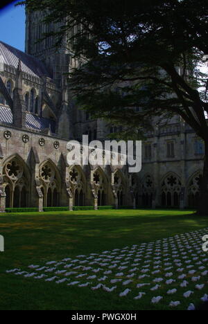 Verkleidungen an der Somme in der Kathedrale von Salisbury Stockfoto