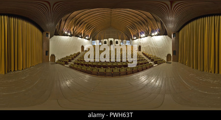 360 Grad Panorama Ansicht von Zwiebel Haus Kulturzentrum (Hagymaház) - Theater - Planung Imre Makovecz