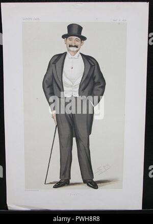 Friedrich Gustavus Burnaby, Vanity Fair, 1876-12-02. Stockfoto