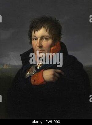 Johann Friedrich Bury - Bildnis des Generals von Scharnhorst. Stockfoto