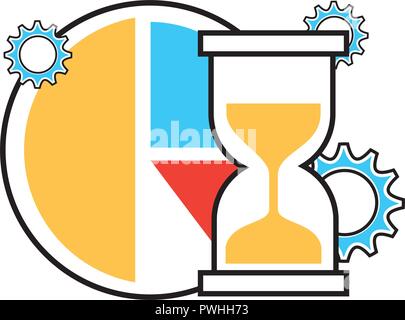 Financial Business set Symbole Vector Illustration Design Stock Vektor