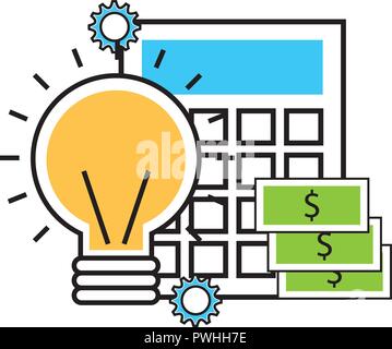 Financial Business set Symbole Vector Illustration Design Stock Vektor