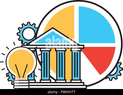 Financial Business set Symbole Vector Illustration Design Stock Vektor