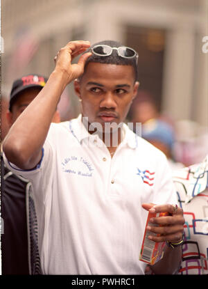 Box-weltmeister Felix Trinidad an der NEW YORK CITY Puerto Rican Day Parade Stockfoto