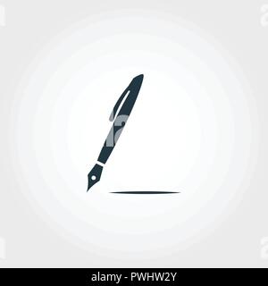 Stift -Symbol. Premium monochrom Design aus Bildung icons Collection. Kreative pen Symbol für Web Design und Druck. Stock Vektor