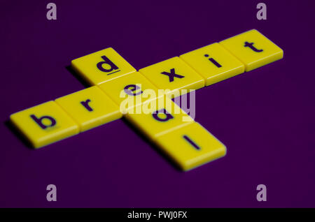 Brexit deal Buchstaben Stockfoto