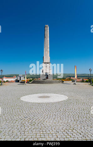 Horea, Closca und Crisan Obelisk in der Zitadelle Alba-Carolina in Alba Iulia, Rumänien. Stockfoto
