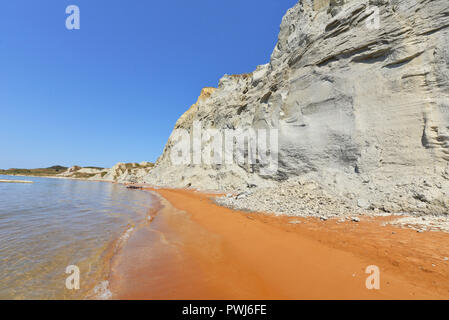 Xi Strand in Kefalonia - Griechenland Stockfoto