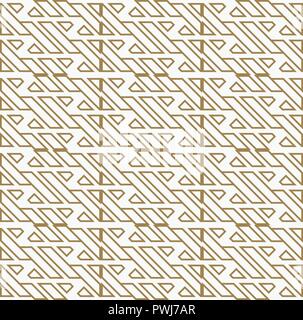 Moderner Luxus geometrische Ornamente mit Linien nahtlose Muster Hintergrund Stock Vektor