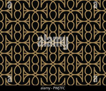 Moderner Luxus geometrische Ornamente mit Linien nahtlose Muster Hintergrund Stock Vektor