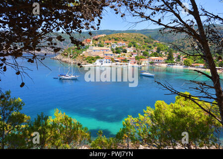 Assos Strand, Kefalonia, Griechenland Stockfoto