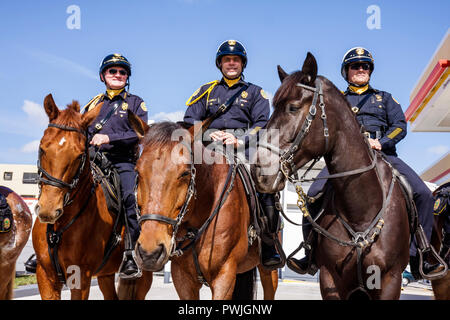 Miami Florida, Little Havana, Calle Ocho, Achte 8th Street, Tres Reyes Magos, Parade zum 3. Kings Day 3, Hispanic Festival, Tradition, Pferd, Tier, Pferd, Stockfoto