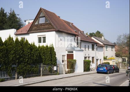 Wien, Gartensiedlung Glanzing - Wien, Genossenschaft Mietshaus Stockfoto