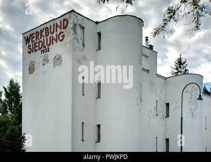 Wien, Werkbundsiedlung, Veitingergasse 87, 89, 91 und 93, Häuser von André Lurçat Stockfoto