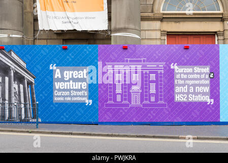 Der Standort der neuen HS2 High Speed Rail Station an Curzon Street, Digbeth, Birmingham Stockfoto