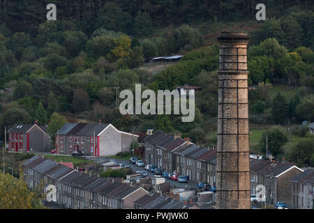 Eine allgemeine Ansicht der Rhondda Heritage Park im ehemaligen Bergbau Gemeinschaft von Trehafod in Rhondda Cynon Taf, Wales, UK. Stockfoto