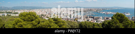 Antenne Aussicht auf Palma de Mallorca, Balearen, Spanien Stockfoto