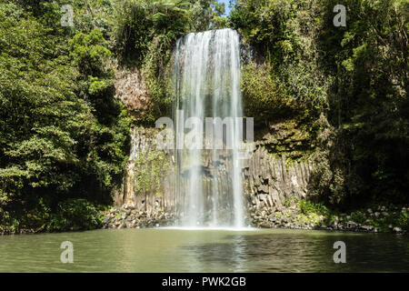 Millaa Millaa, Queensland, Australien. Millaa Millaa Millaa Millaa Wasserfälle in der nähe von Atherton Tablelands im tropischen Norden Queeensland. Stockfoto