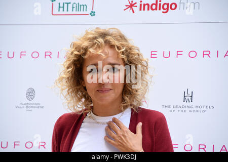 Rom, Italien, 16. Oktober 2018 - Hotel Aldrovandi Villa Borghese - Film Präsentation EUFORIA photocall Valeria Golino Regisseur: Giuseppe Andidero/Alamy leben Nachrichten Stockfoto