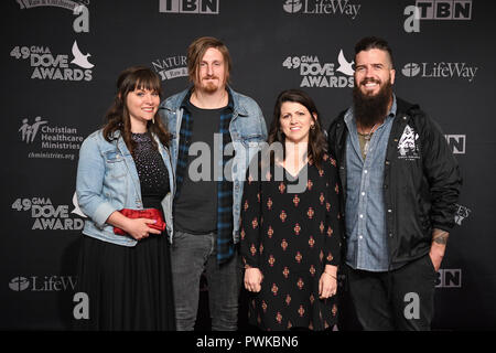 Nashville, USA. 16. Okt 2018. Carrollton auf dem roten Teppich auf der 49. jährlichen Dove Awards in Lipscomb Universität in Nashville, Tennessee am 16. Oktober 2018. - Foto: Marty Jean-Louis Credit: Marty Jean-Louis/Alamy leben Nachrichten Stockfoto