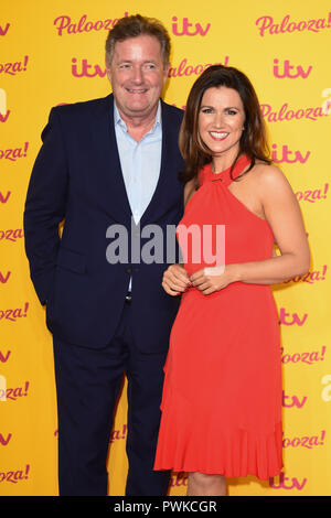 LONDON, GROSSBRITANNIEN. Oktober 16, 2018: Piers Morgan & Susanna Reid ankommen für die 'ITV Palooza!' in der Royal Festival Hall, London. Bild: Steve Vas/Featureflash Credit: Paul Smith/Alamy leben Nachrichten Stockfoto