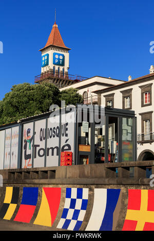 International Code Flags, Ponta Delgada, Sao Miguel, Azoren, Portugal, Europa Stockfoto