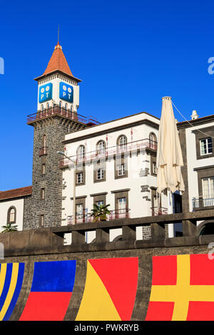 International Code Flags, Ponta Delgada, Sao Miguel, Azoren, Portugal, Europa Stockfoto