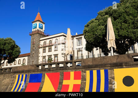 International Code Flags, Ponta Delgada, Sao Miguel, Azoren, Portugal, Europa Stockfoto