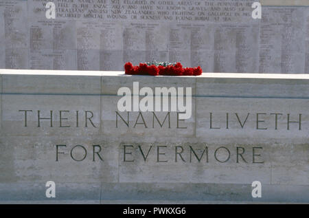 Lone Pine Friedhof, Gallipoli, Türkei Stockfoto