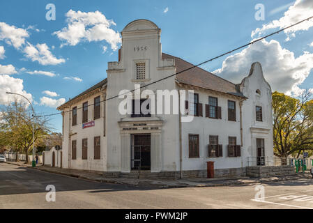 WELLINGTON, SÜDAFRIKA, August 8, 2018: eine Straßenszene in Wellington in der Western Cape Provinz. Die Post ist sichtbar Stockfoto