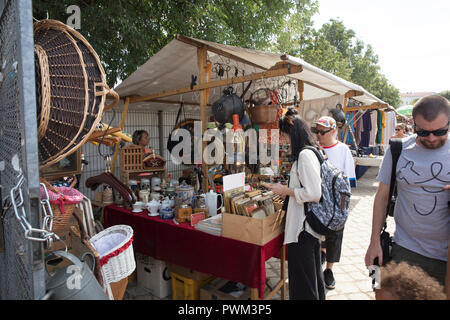 Berlin, Deutschland, 20. August 2018; Mauerpark Flohmarkt Stockfoto